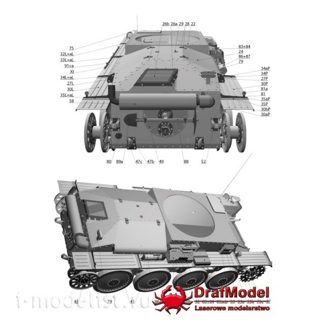 DM1/14 Draf Model 1/25 Pz. Kpfw. 38(t) Ausf. B