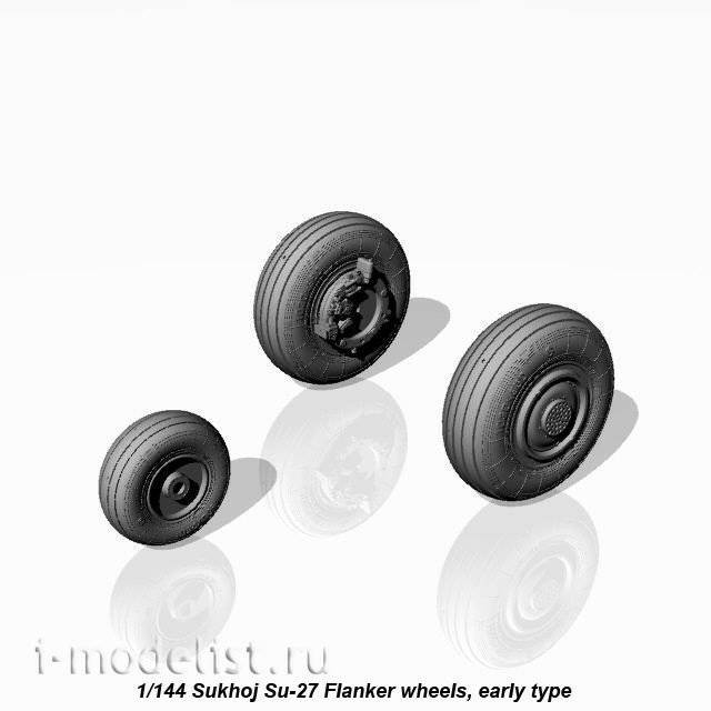 AW14005 Armory 1/144 C design Bureau aircraft type 27 Flanker wheels, early