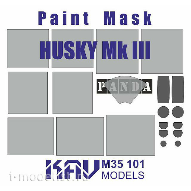M35 101 KAV Models 1/35 Paint mask on the Husky Mk III VMMD (Panda)