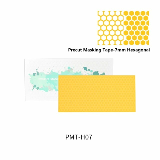 PMT-H07 DSPIAE Pre-cut Self-adhesive Paint Mask, 7 mm Hexagon