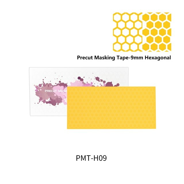 PMT-H09 DSPIAE Pre-cut Self-adhesive Paint Mask, 9mm Hexagon