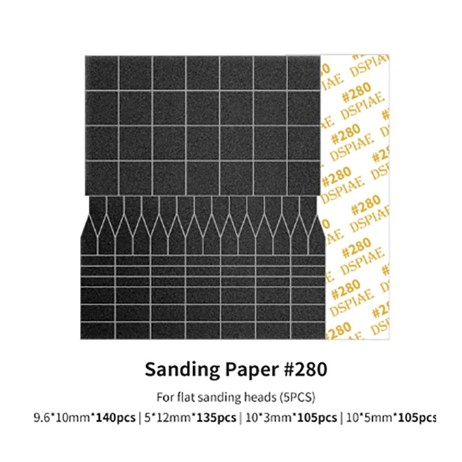 SP-ES02 DSPIAE Набор наждачной бумаги #280 (5 шт.) для ES-A