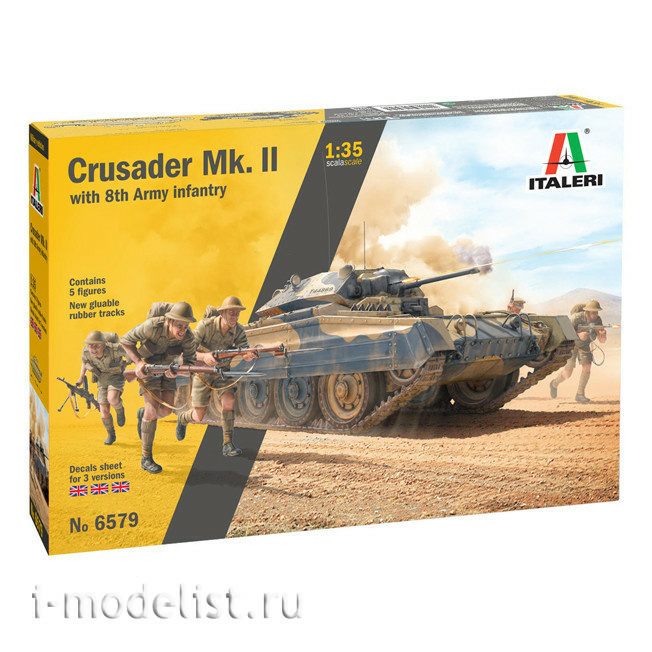 6579 Italeri 1/35 Tank Crusader Mk. II with the infantry of the 8th Army