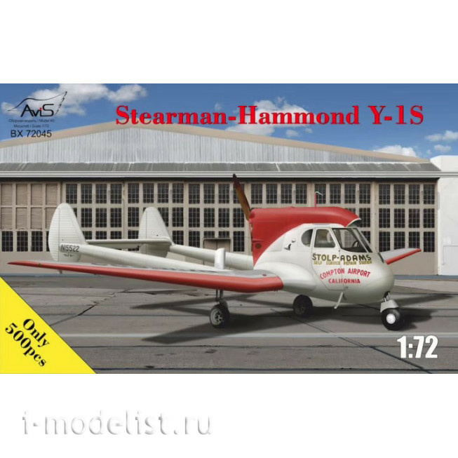 72045 Avis 1/72 Stearman-Hammond Y-1S USA