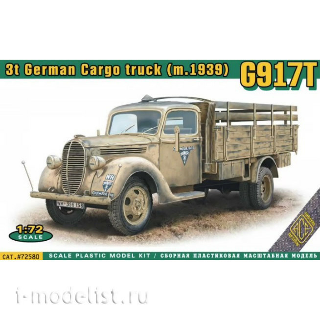 72580 ACE 1/72 3t German Cargo Truck (m.1939) G917T