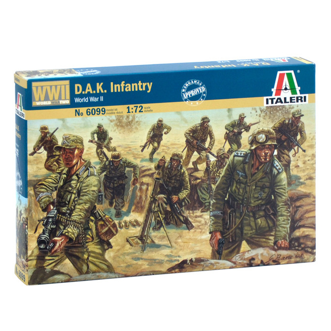 6099 Italeri 1/72 German infantry, Africa corps