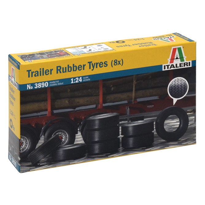 3890 Italeri 1/24 Trailer Rubber Tyres