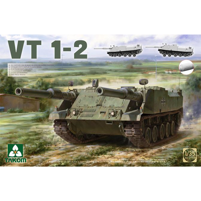 2155 Takom 1/35 Self-propelled gun Versuchsträger VT 1-2