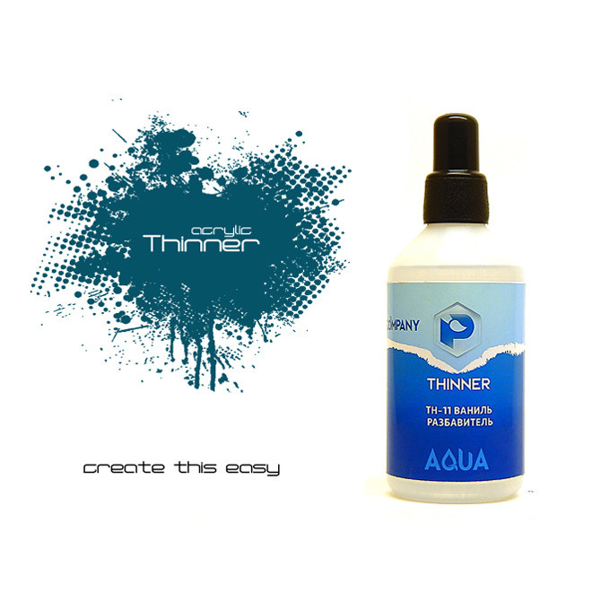 TH11 Pacific88 Thinner diluent for acrylic paints vanilla 100ml.
