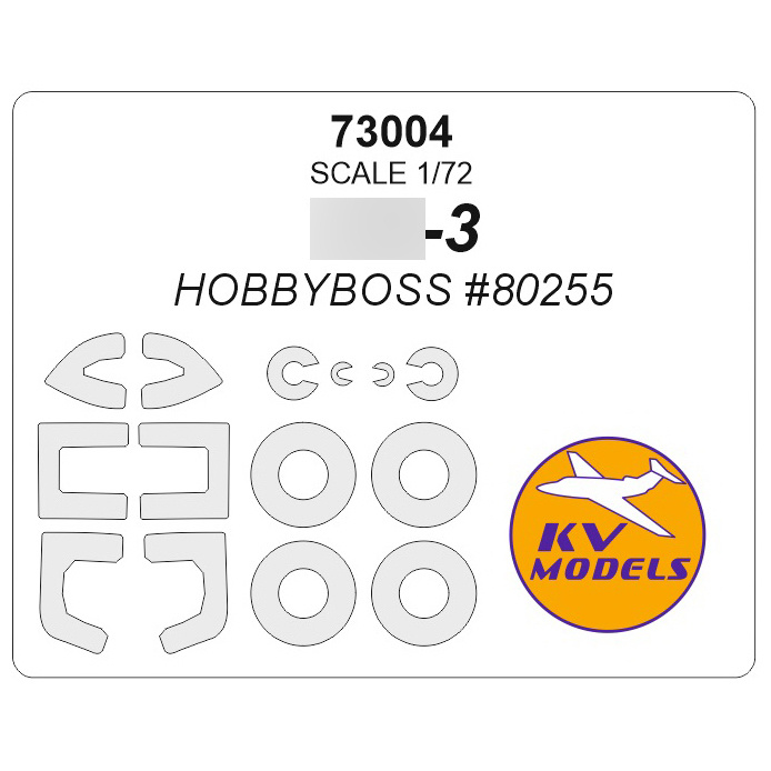 73004 KV Models 1/72 Yakovlev-3 (HOBBYBOSS #80255) + masks for wheels and wheels