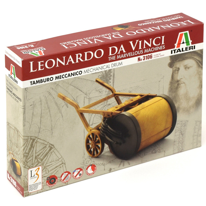 3106 Italeri Series Leonardo Da Vinci, Mechanical drum