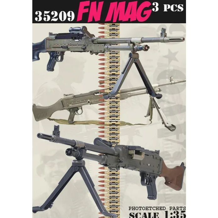 B6-35209 Bravo-6 1/35 FN-MAG (3 pcs.)