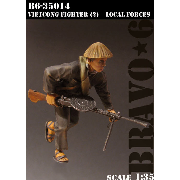 B6-35014 Bravo-6 1/35 Vietkong Fighter (2), Local Forces / Viet Cong Fighter (2), Local Forces