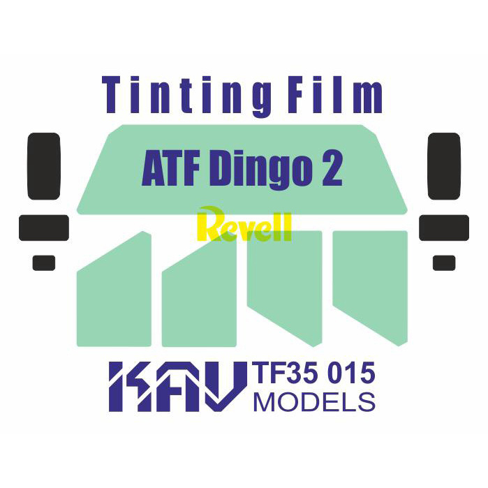 TF35 015 KAV models 1/35 Tinting film for ATF Dingo 2 (Revell)