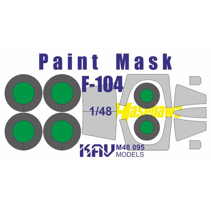 M48 095 KAV models 1/48 Окрасочная маска для моделей F-104 (Hasegawa)