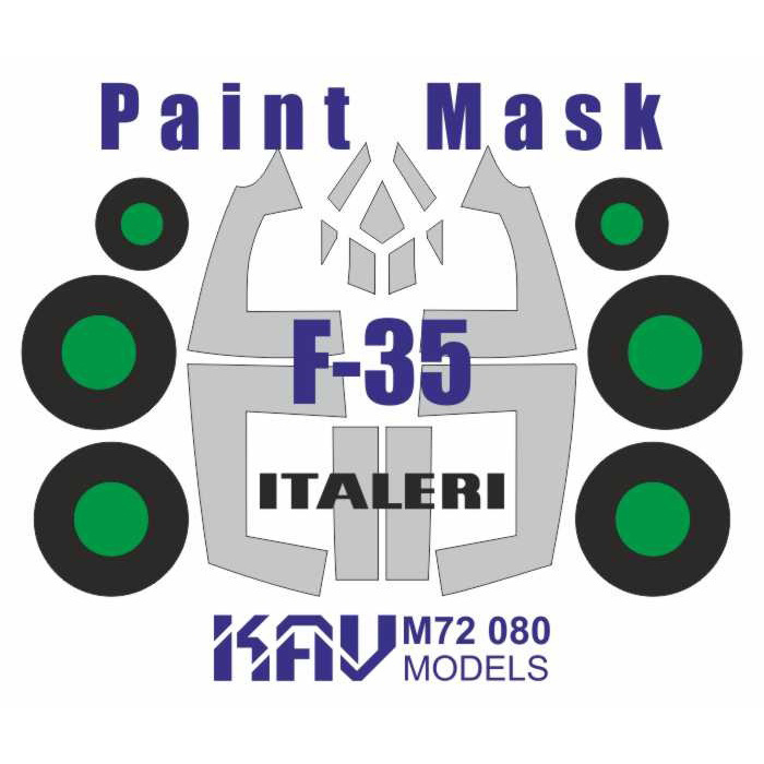 M72 080 KAV Models 1/72 Paint Mask for F-35A (Italeri/Zvezda)