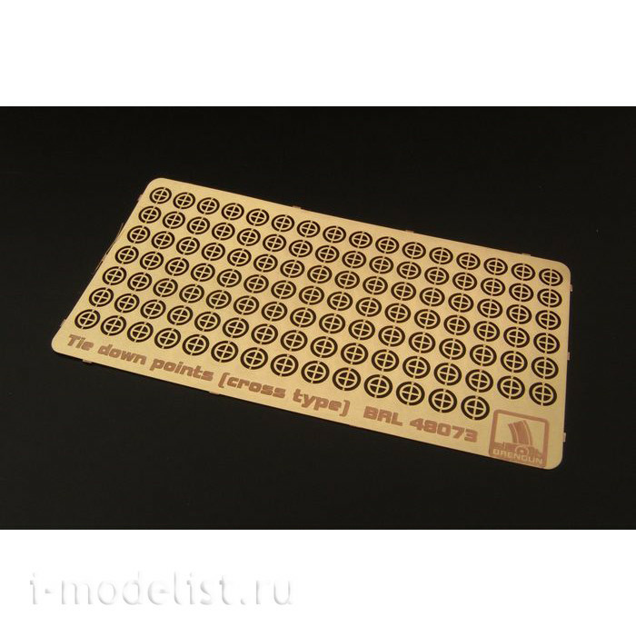 BRL48073 Brengun 1/48 Photo Etching Tie down points (cross type) US aircraft carrier