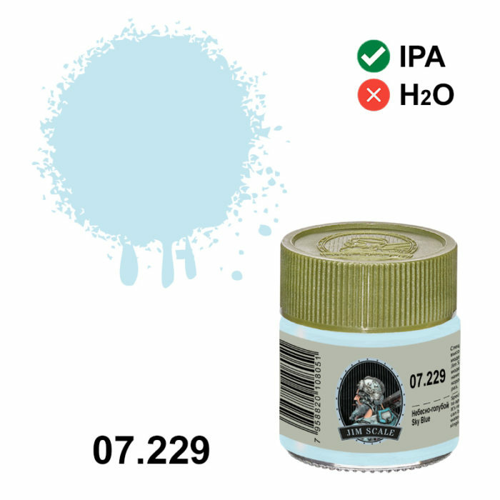 07.229 Jim Scale Alcohol paint color Sky Blue Sky Blue, 10 ml.