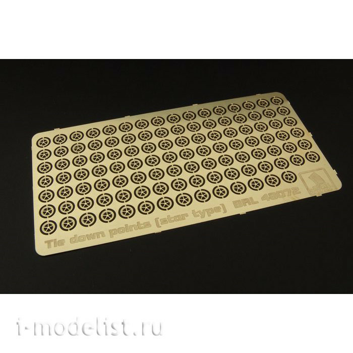 BRL48072 Brengun 1/48 Photo Etching Tie down points (star type) US aircraft carrier