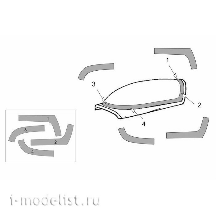 BRL72202 Brengun 1/72 Masks for Extra EA-300L-330LC