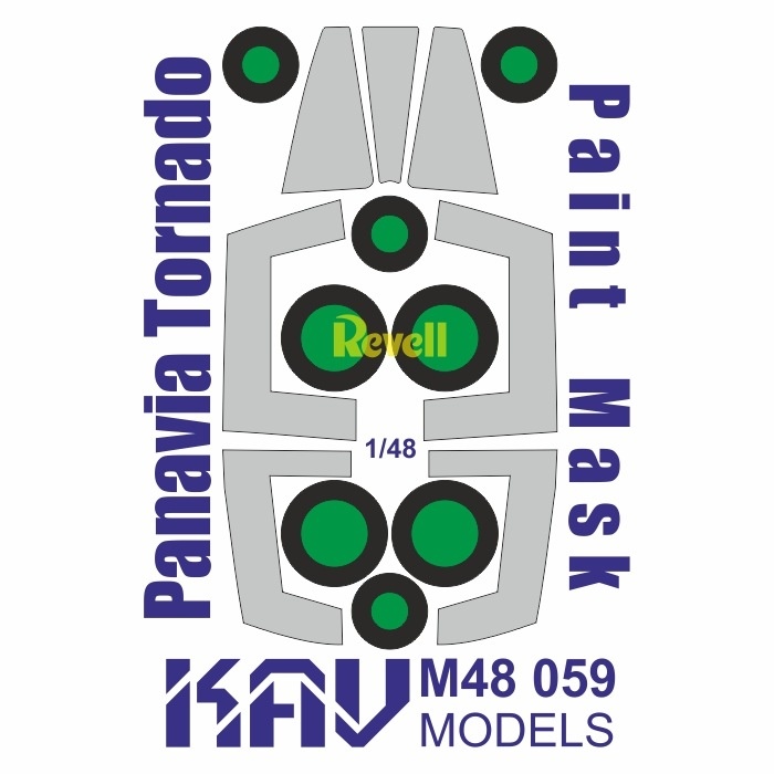 M48 059 KAV Models 1/48 Paint Mask for Panavia Tornado (Revell)