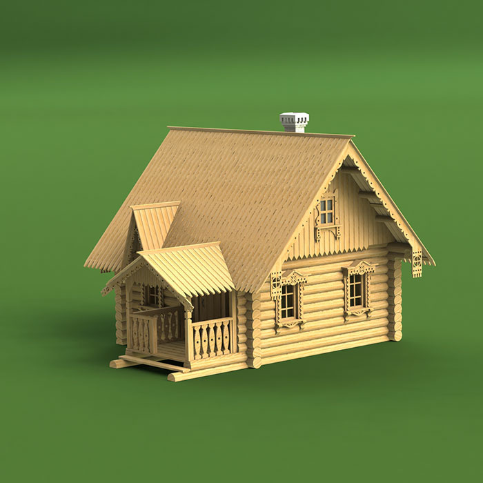 1307 Swmodel 1/72 Guard house, XIX century