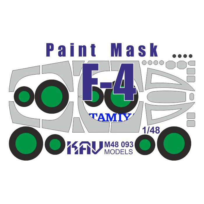 M48 093 KAV models 1/48 Окрасочная маска для моделей F-4 (Tamiya)