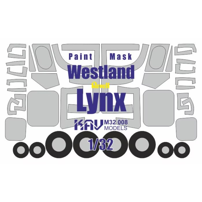 M32 008 KAV models 1/32 Окрасочная маска на Westland Lynx (Revell)