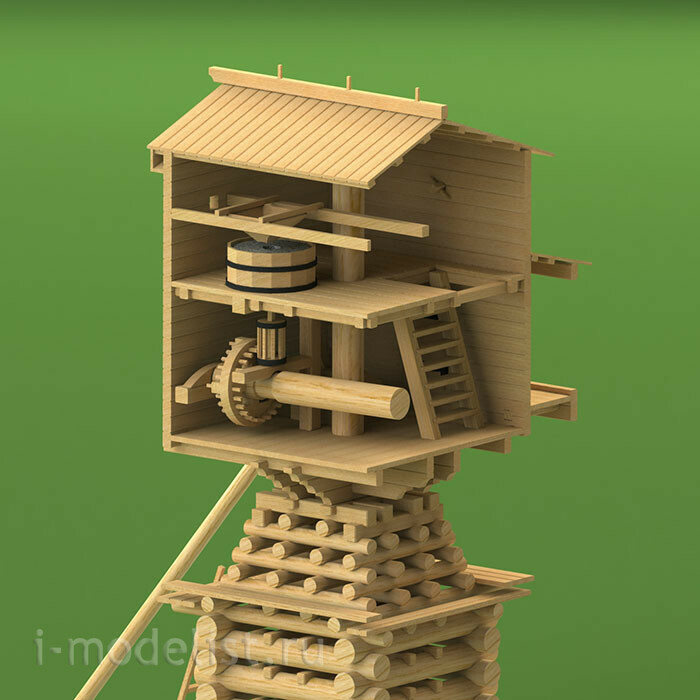 1713 Sbmodel 1/72 windmill A. P. Durov from the village of Borok Vologda region, XIX century