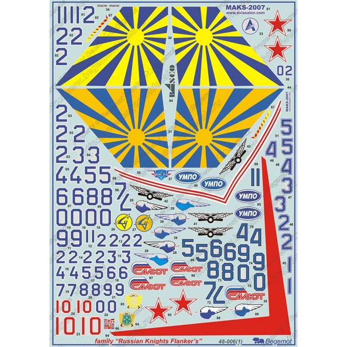 48006 Begemot 1/48 Decal C-27 family 
