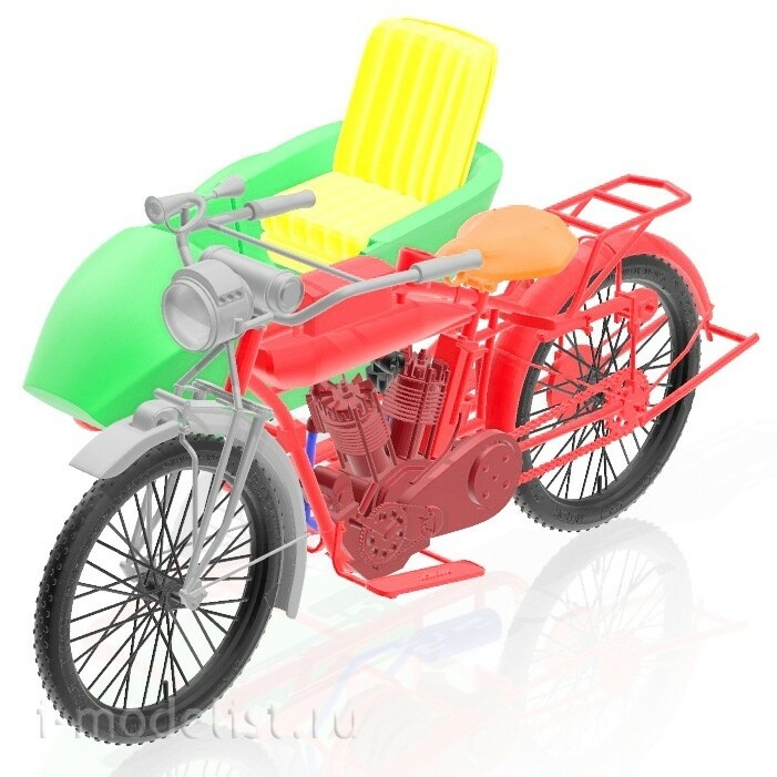 DMS-35065 ДМС 1/35 1914 Indian with Princess sidecar