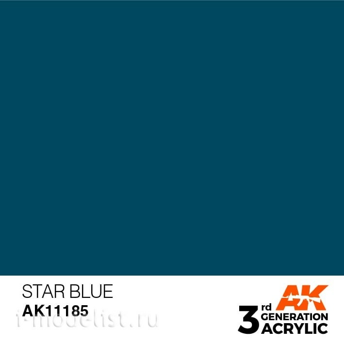 AK11185 AK Interactive acrylic Paint 3rd Generation Zvezda Blue 17ml