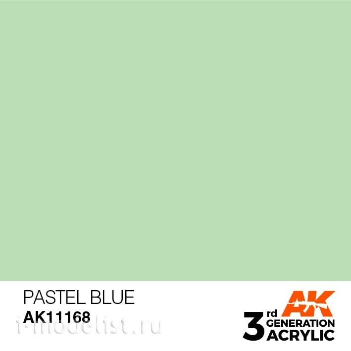 AK11168 AK Interactive acrylic Paint 3rd Generation Pastel Blue 17ml
