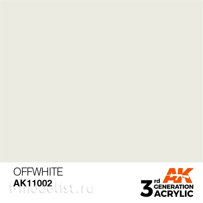 AK11002 AK Interactive acrylic Paint 3rd Generation Offwhite 17ml