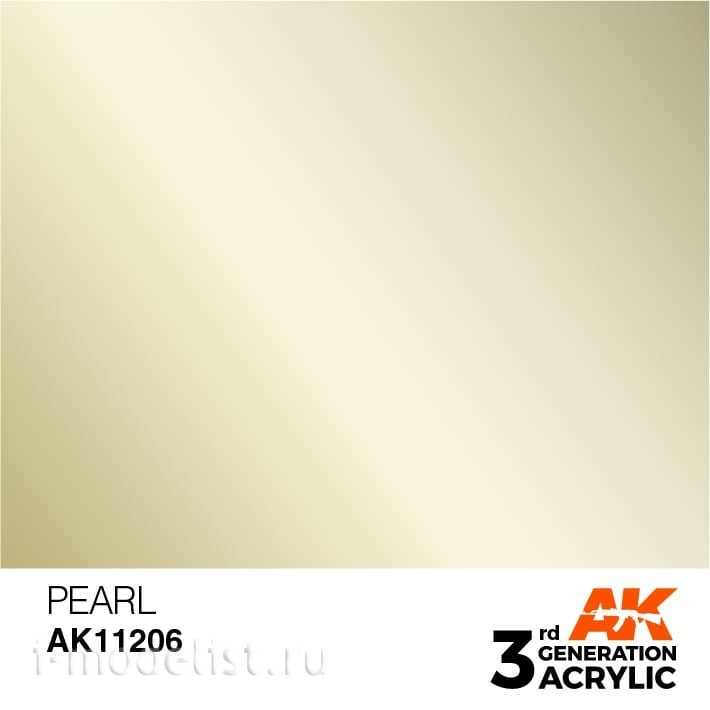 AK11206 AK Interactive acrylic Paint 3rd Generation Pearl 17ml