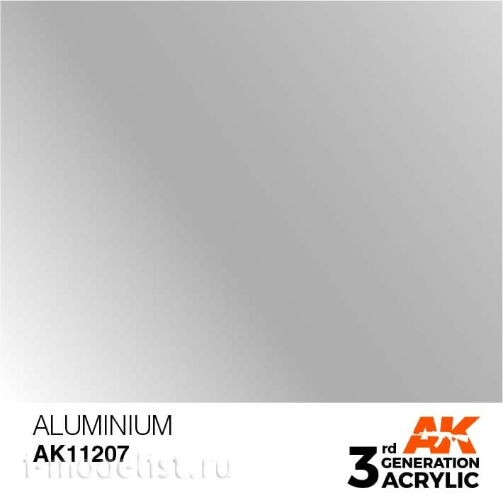 AK11207 AK Interactive acrylic Paint 3rd Generation aluminum 17ml