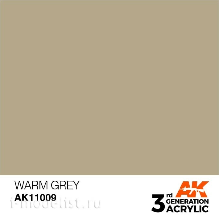 AK11009 AK Interactive acrylic Paint 3rd Generation Warm Grey 17ml