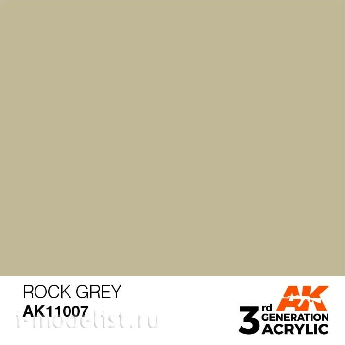 AK11007 AK Interactive acrylic Paint 3rd Generation Rock Grey 17ml