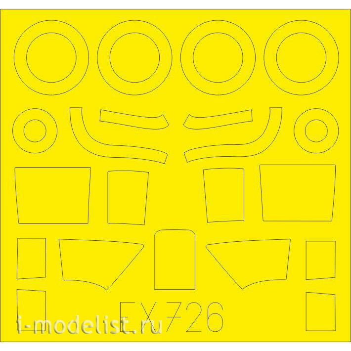 EX726 Eduard 1/48 Mask for Beaufighter Mk. IF