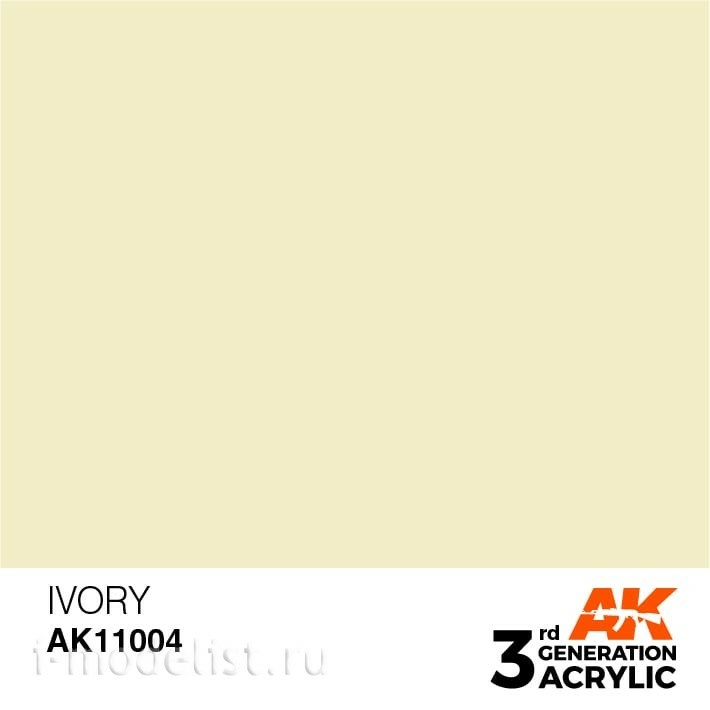 AK11004 AK Interactive acrylic Paint 3rd Generation Ivory 17ml