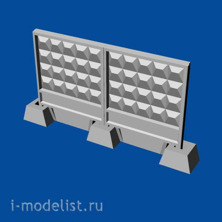 MDR7204 Metallic Details 1/72 Russian concrete fence PO-2m