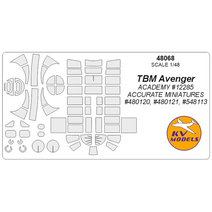 48068 1/48 Painting masks for the TBM Avenger