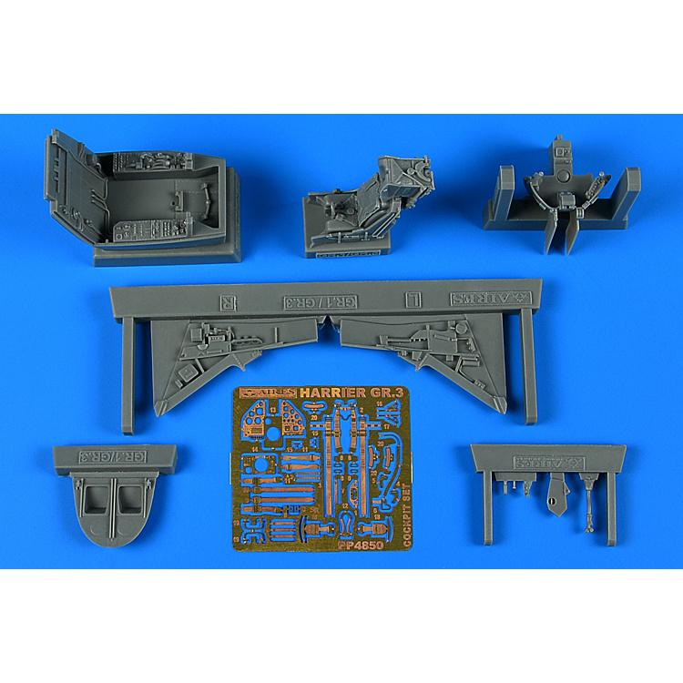 4850 Aires 1/48 Set of add-ons for Harrier GR.3 pilot's cabin