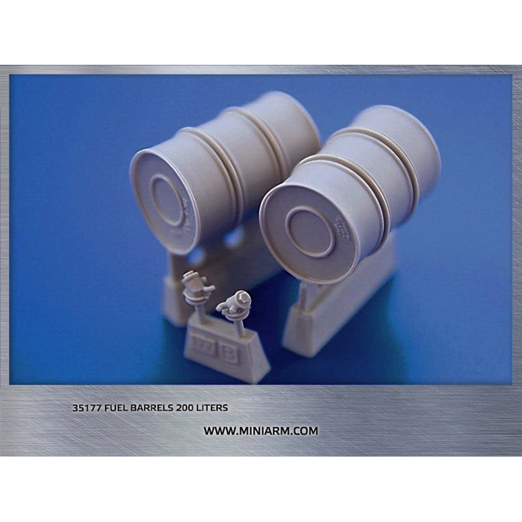 B35177 Miniarm 1/35 Tank fuel barrels 200L (2 pcs)  
