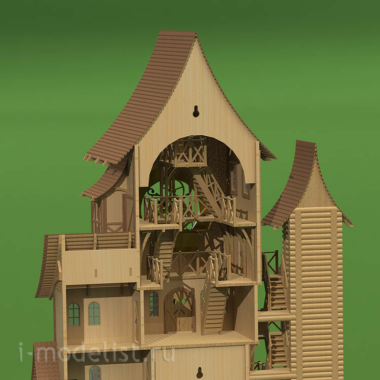 7006 Svmodel 1/35 Wooden clock 