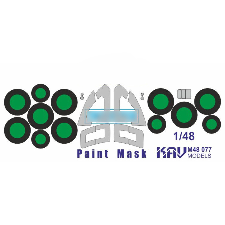 M48 077 KAV Model 1/48 Paint mask for model С-24 (Trumpeter)