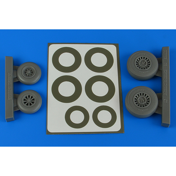 4841 Aires 1/48 Wheels and Paint Mask for A-26B/C (B-26B/C) Invader Early