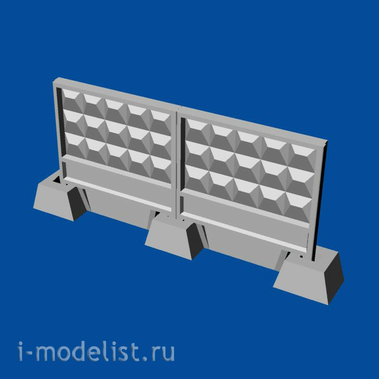 MDR7206 Metallic Details 1/72 Russian Concrete fence PO-3m