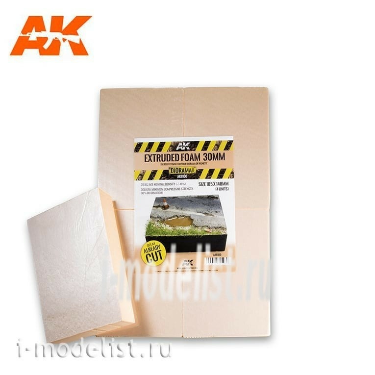 AK8100 AK Interactive EXTRUDED FOAM 30 MM A4 SIZE ALREADY CUT