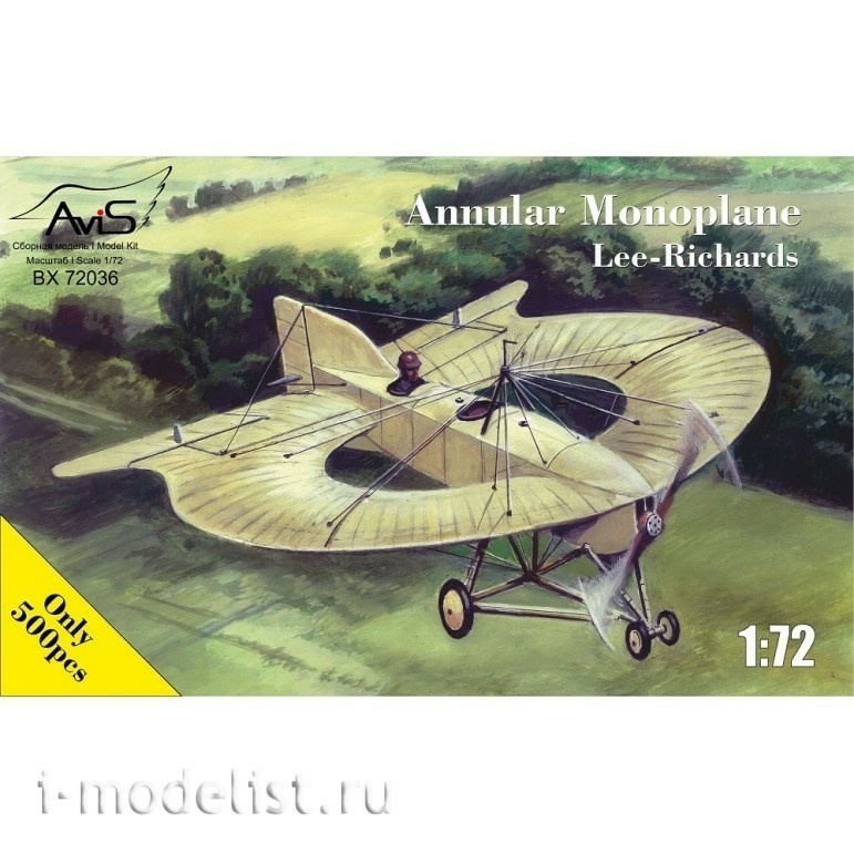 72036 Avis 1/72 Lee-Richards ring monoplane